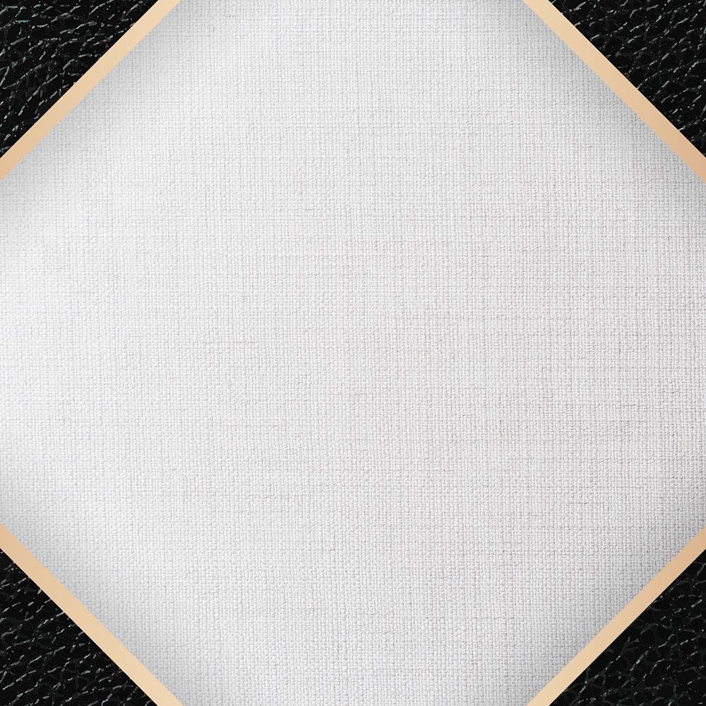 Rhombus frame on fabric textured background vector