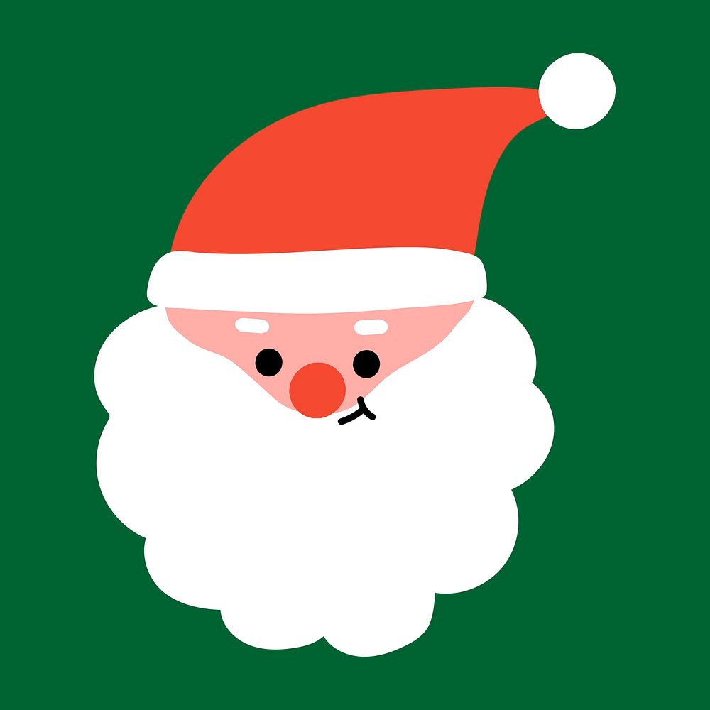 Santa Claus Christmas holiday social ads template illustration