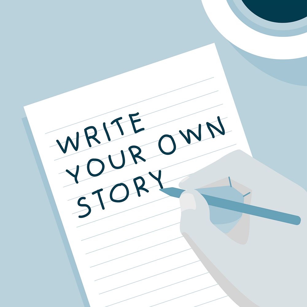 'Write your own story' illustration