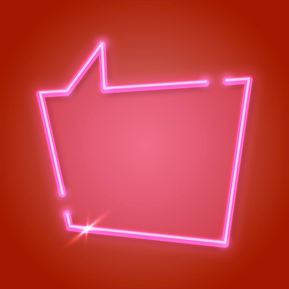 Pink speech balloon design element vector
