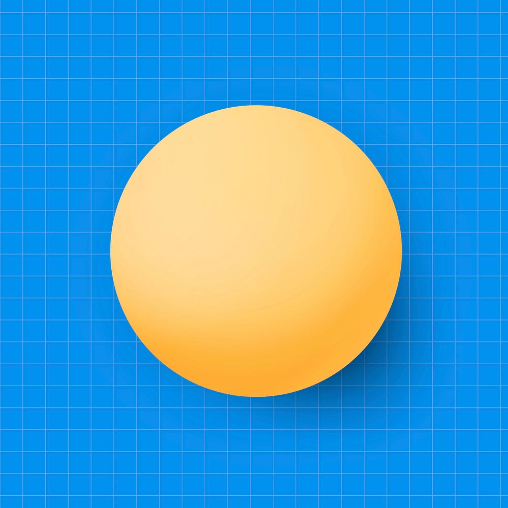 Yellow circle on a grid background vector
