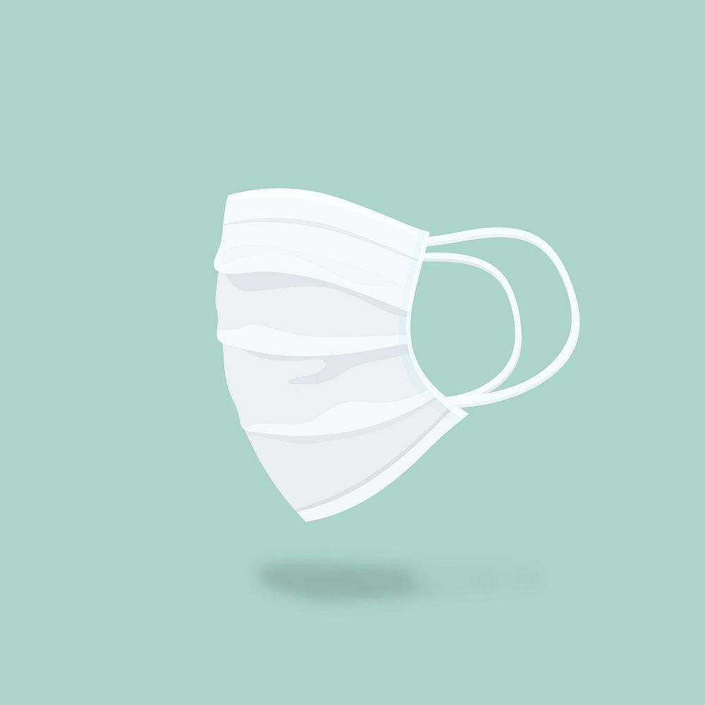 Surgical face mask element vector