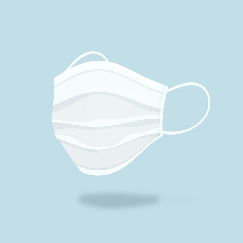 Surgical face mask element vector