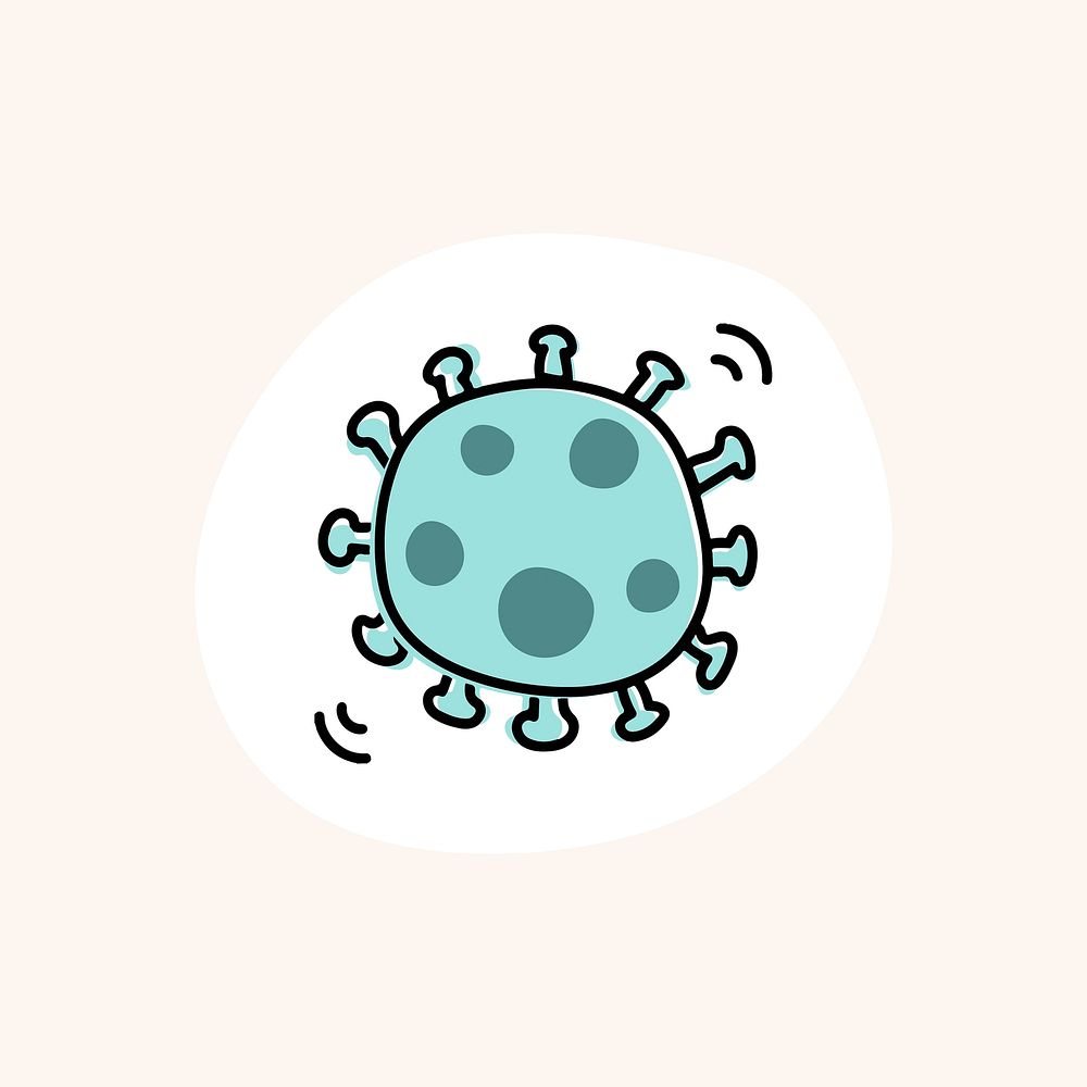 Coronavirus cell icon vector