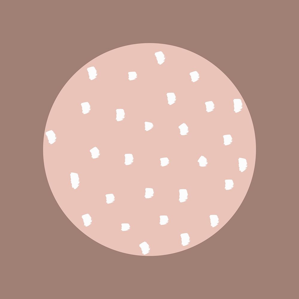 Minimal polka dot doodle social story highlight design resource vector