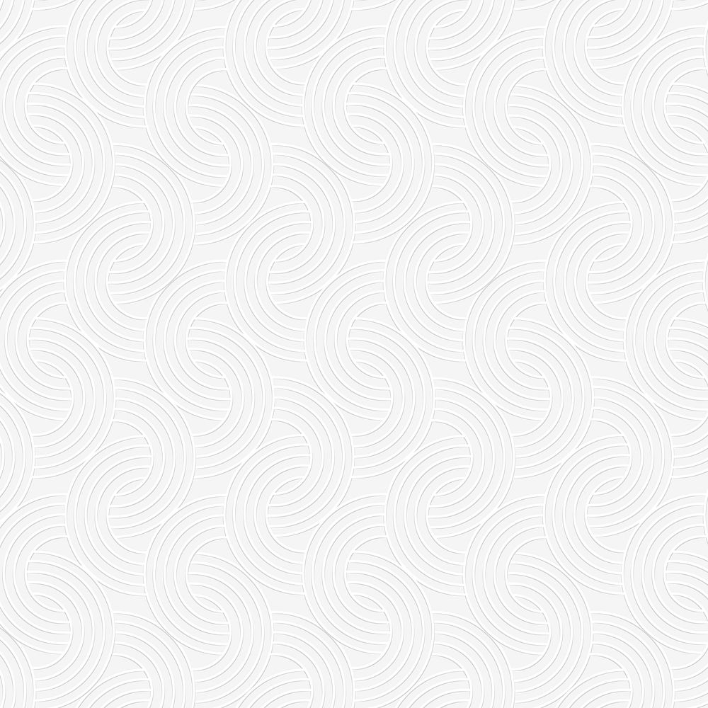 Seamless white interlaced rounded arc patterned background design resource vector