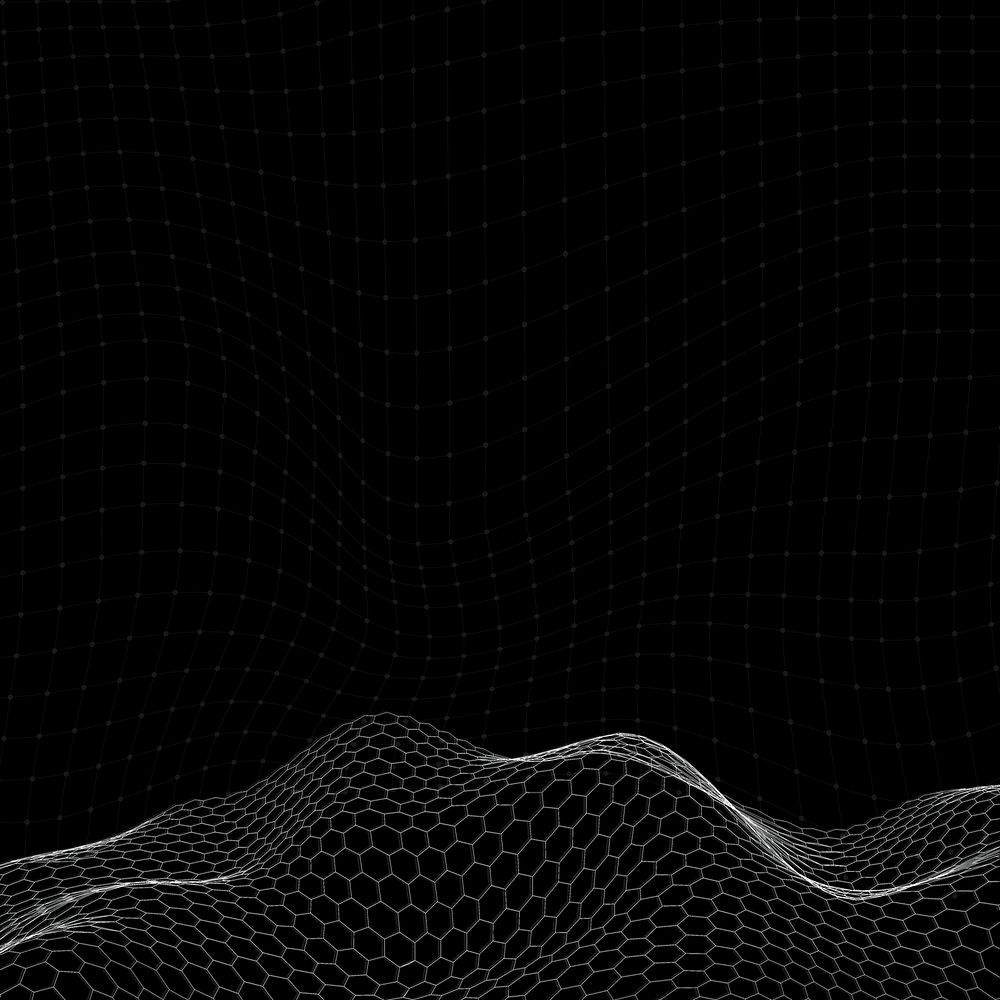 3D abstract wave pattern background