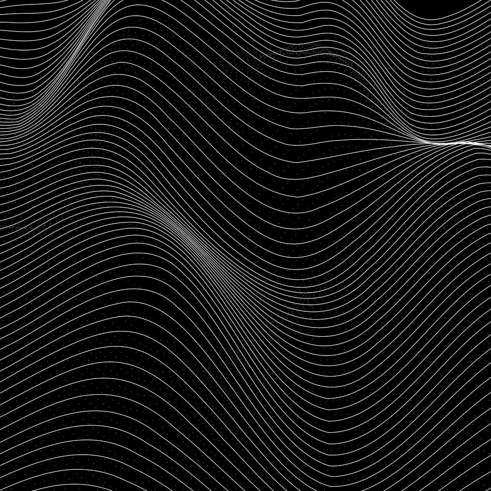 3D abstract wave pattern background vector