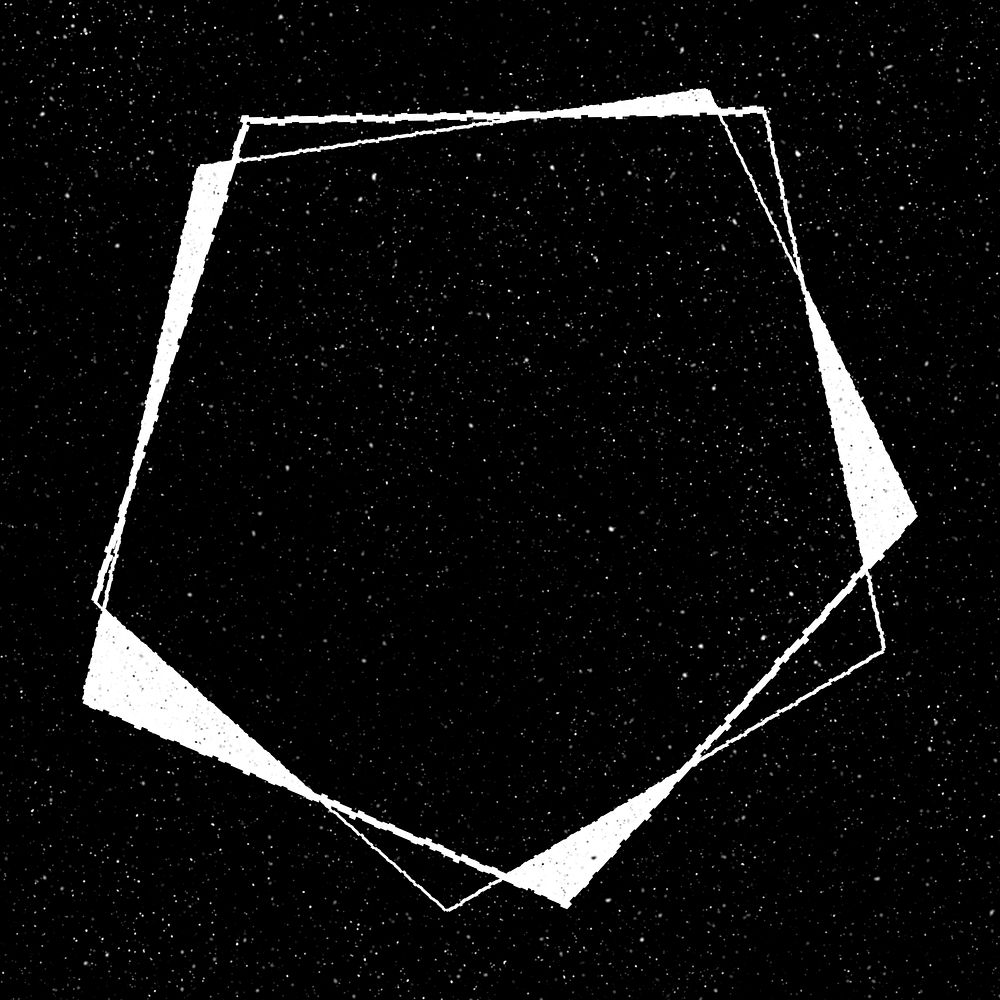 3D pentagonal prism on a black background 