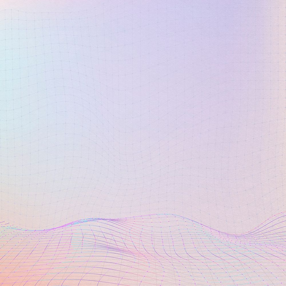 Psd 3D wave purple pattern design