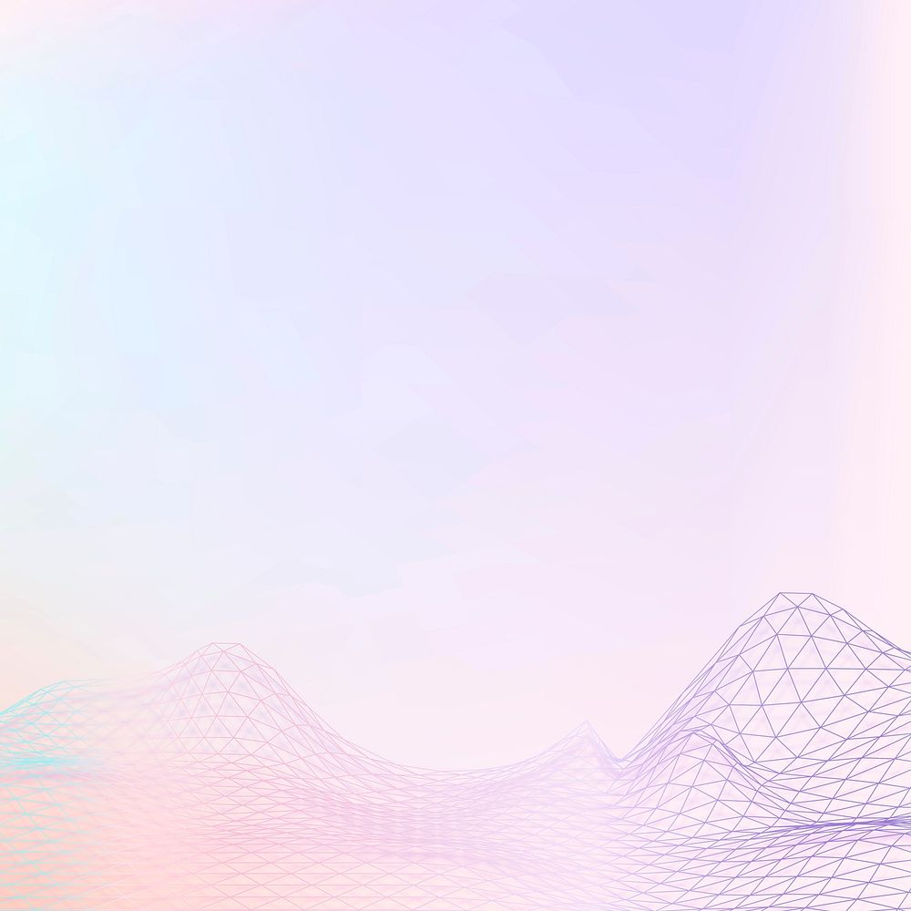 3D wave purple vector pattern design