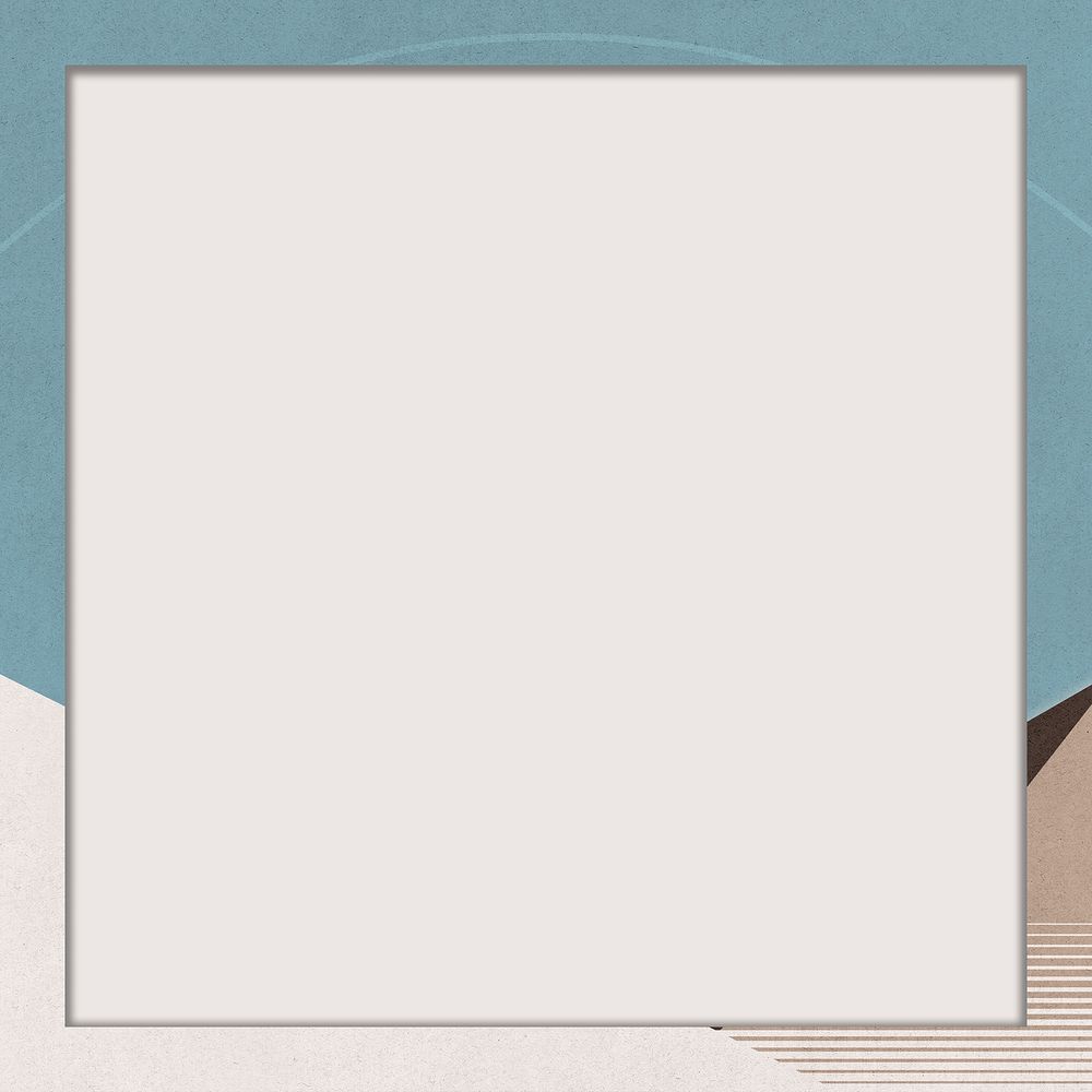 Empty frame PSD minimalist aesthetics with dull colors