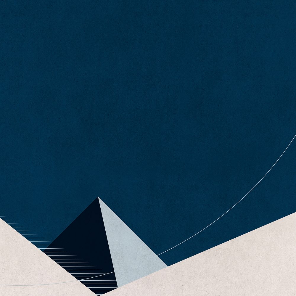 Landscape pyramid dull color minimal poster style