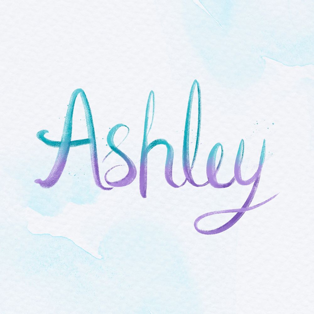 Ashley two colored psd lettering font
