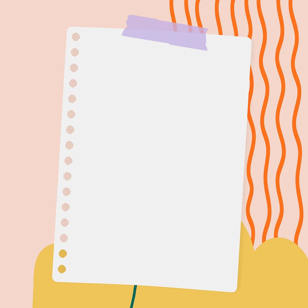 Notepaper on a pastel background vector