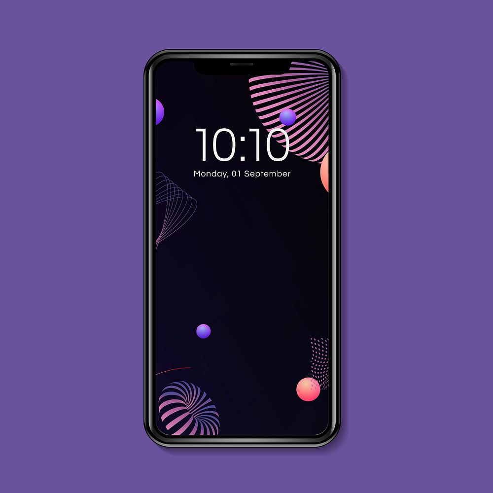 Abstract patterned mobile phone wallpaper | Premium PSD Mockup - rawpixel