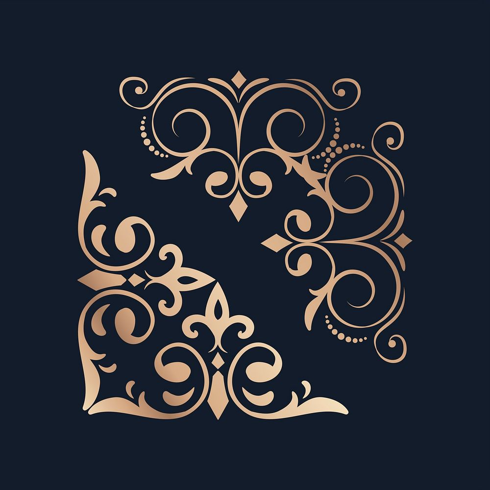 Decorative calligraphic ornaments vector set