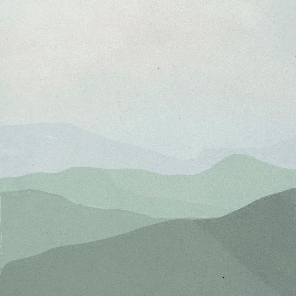 Background psd of green mountain range landscape illustration