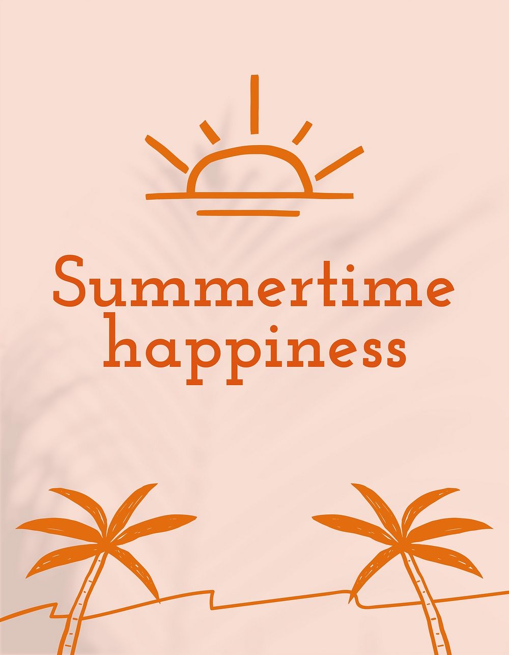 Summertime happiness editable template psd editable flyer 