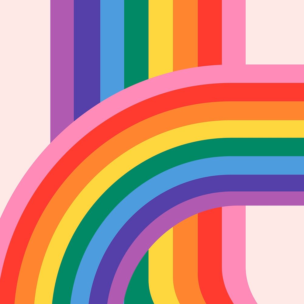 LGBTQ rainbow pride psd background