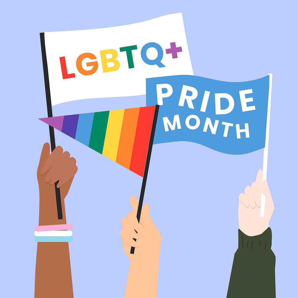 Pride parade  vector featuring LGBTQ rights concept
