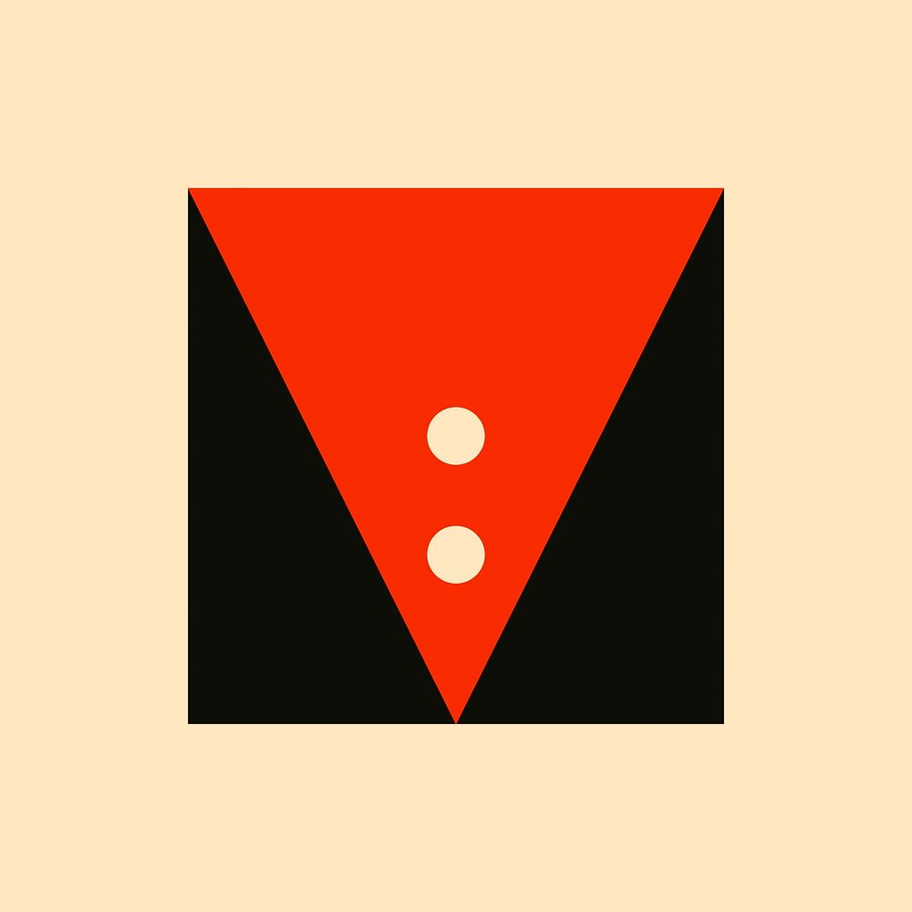 Bauhaus inspired shape flat design