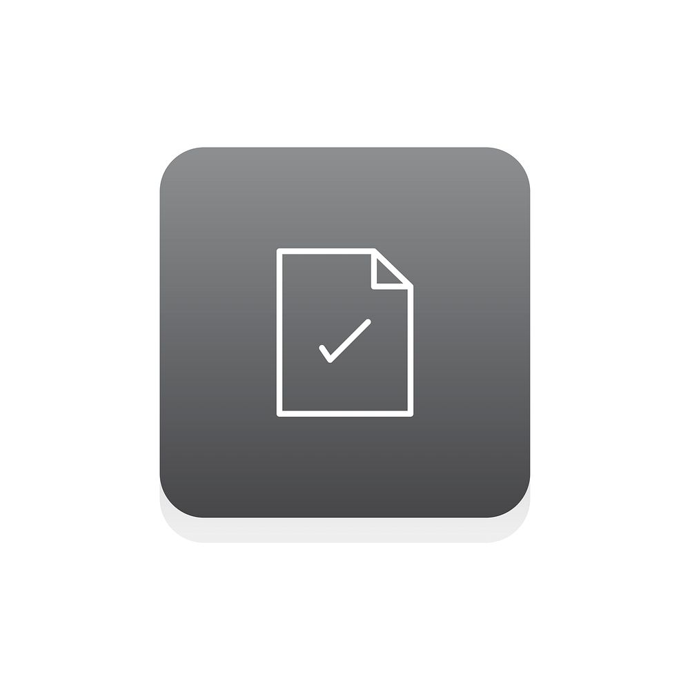 Checked document icon