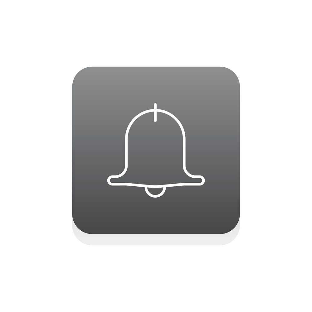 Vector of bell alarm icon