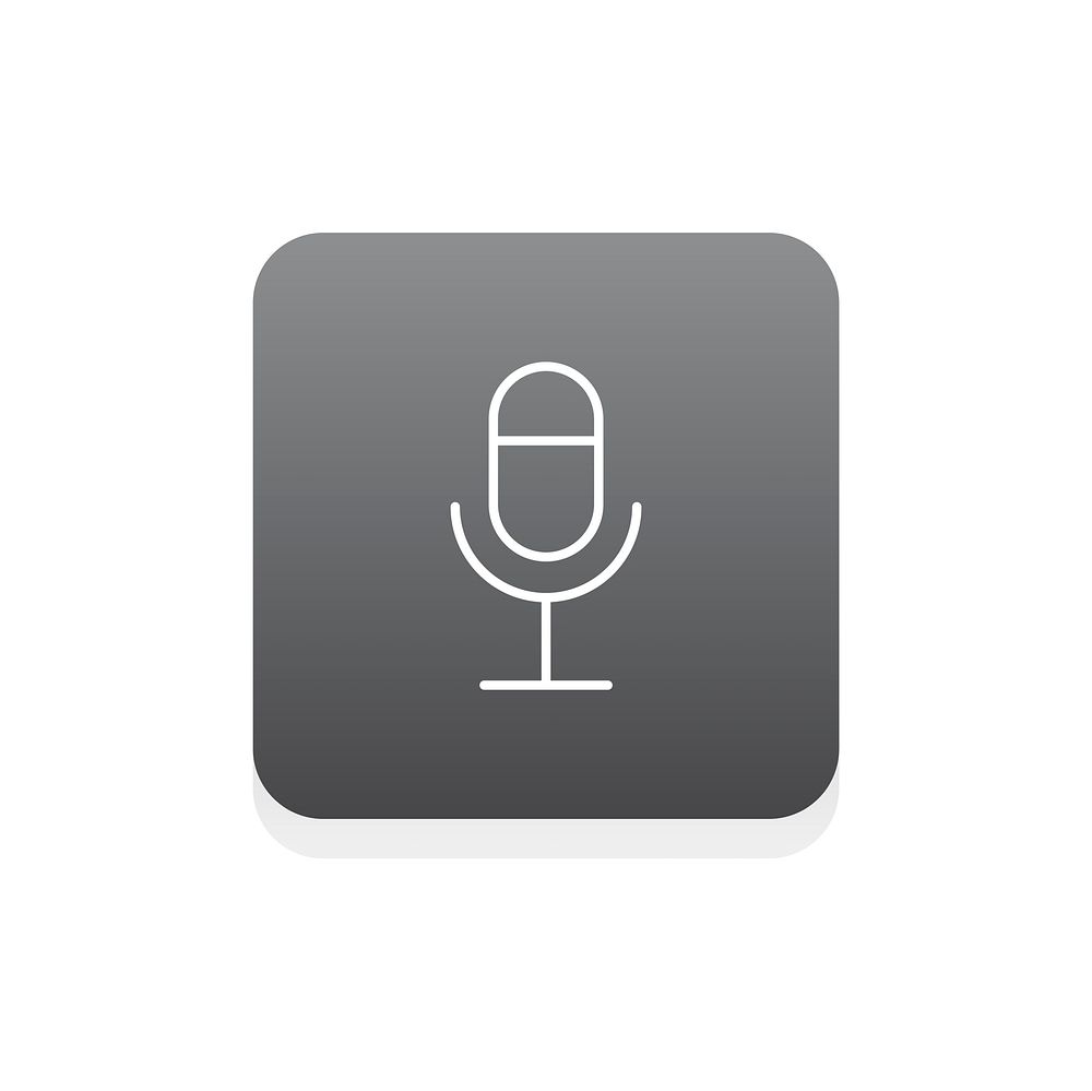 Vector of microphone icon