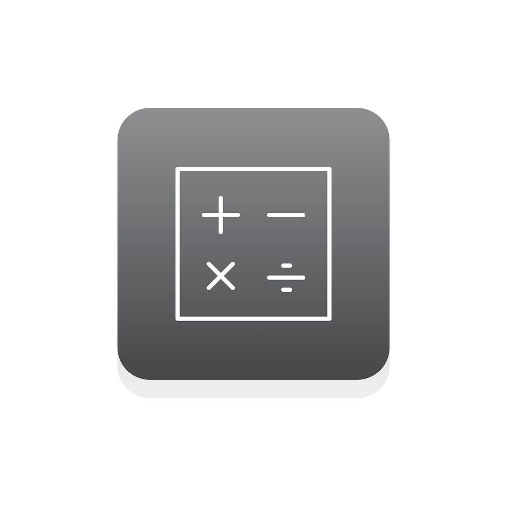 Vector of calculator icon