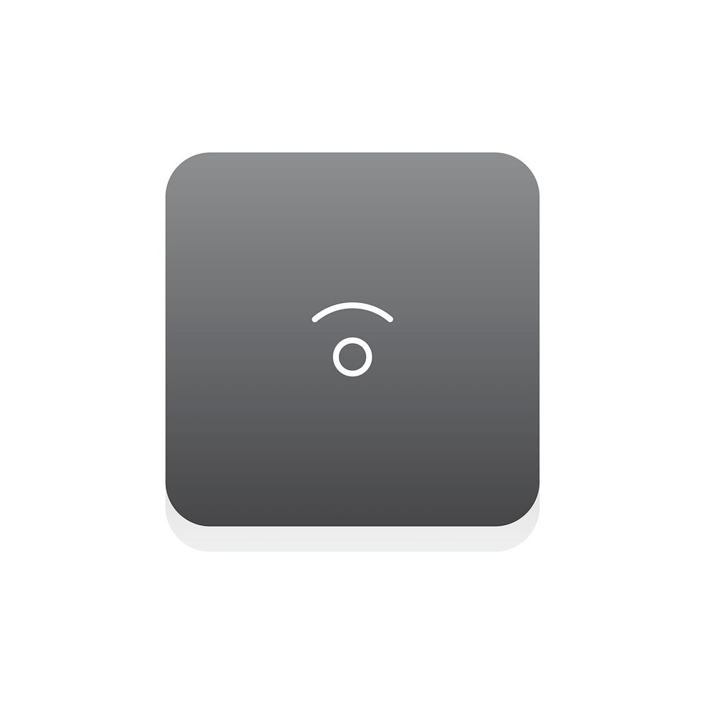 Flat illustration of small digital button