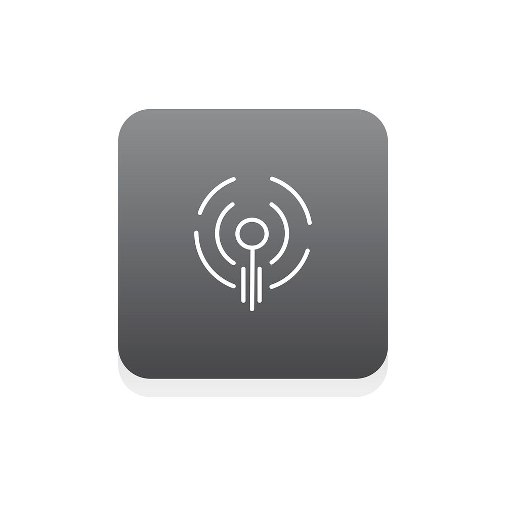 Vector of podcast icon