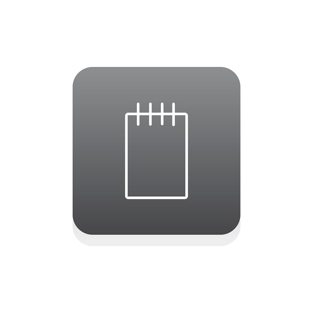 Flat illustration of notepad icon