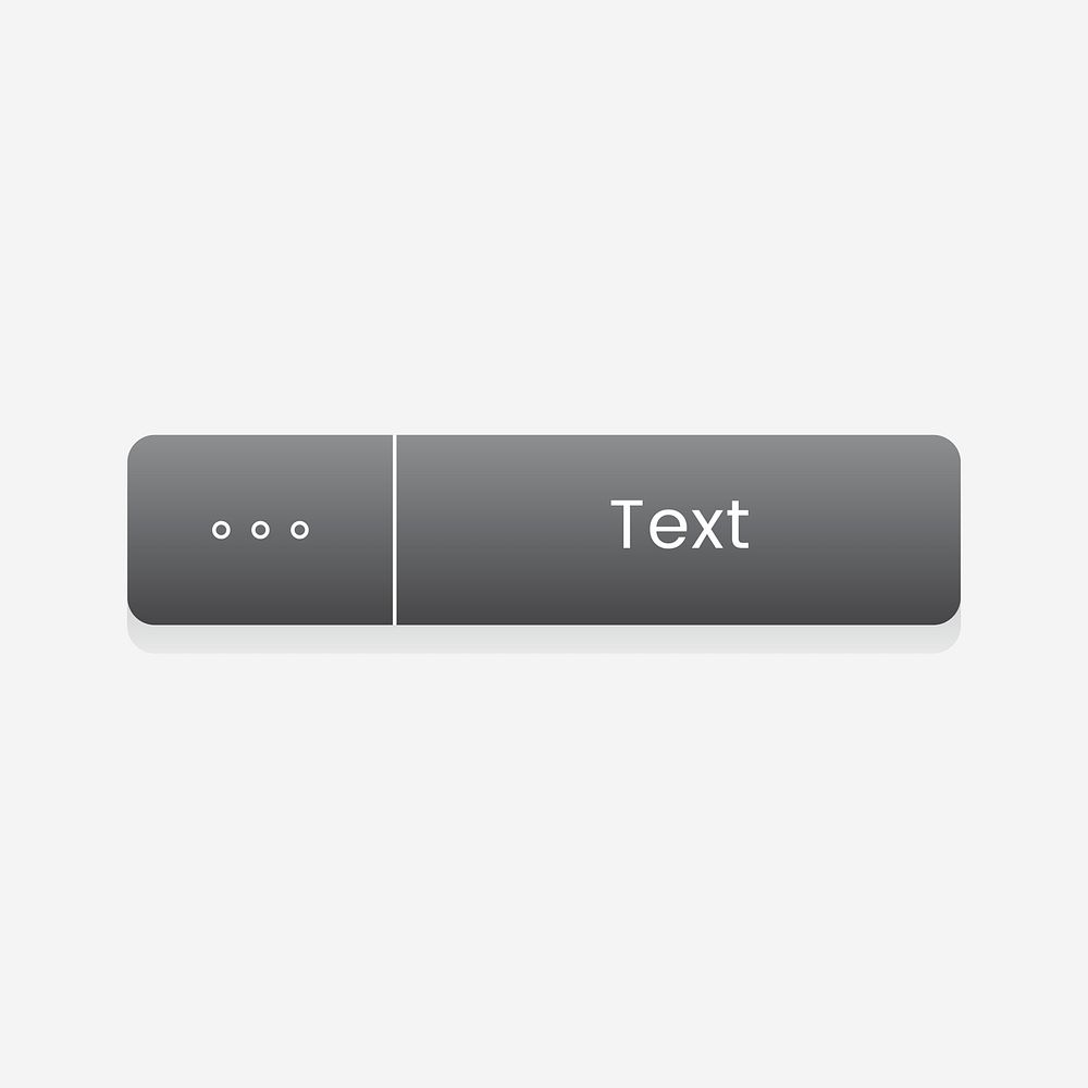 3D illustration of a text button