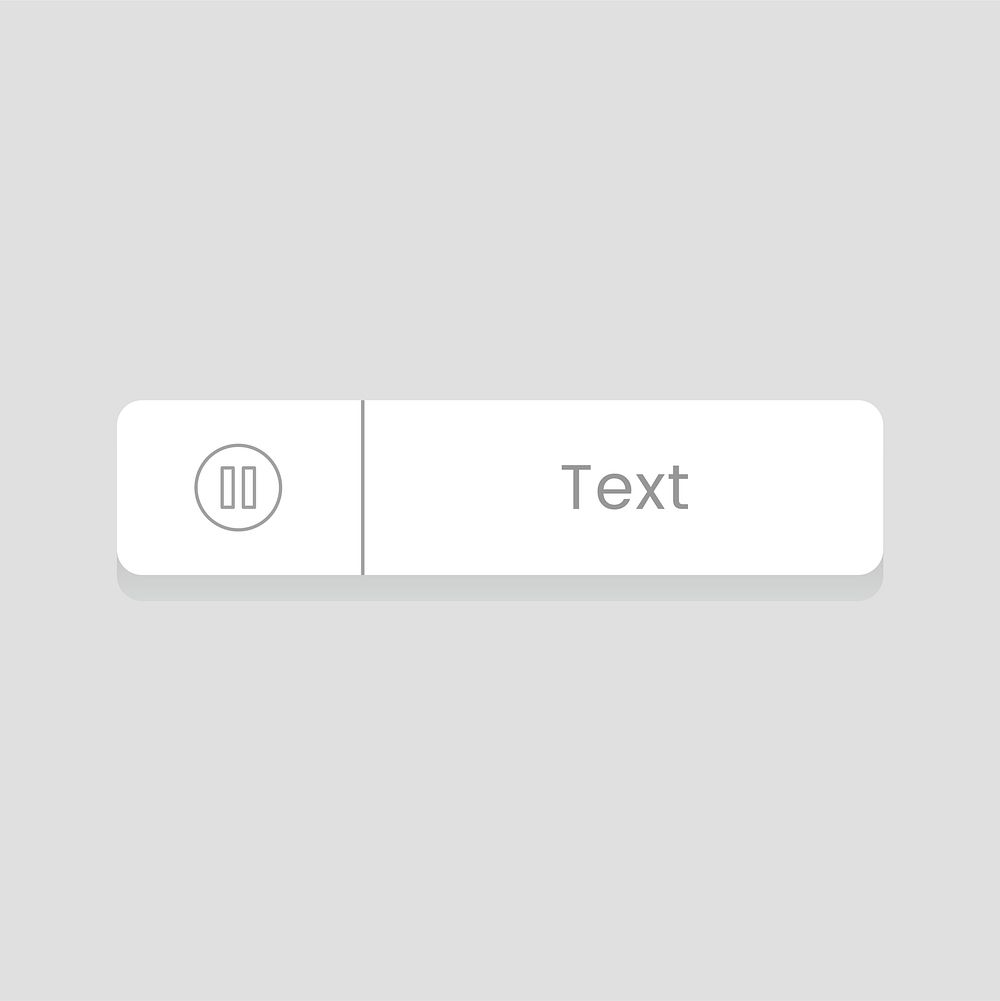 3D illustration of a text button