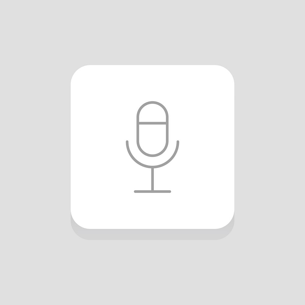 Vector of microphone icon