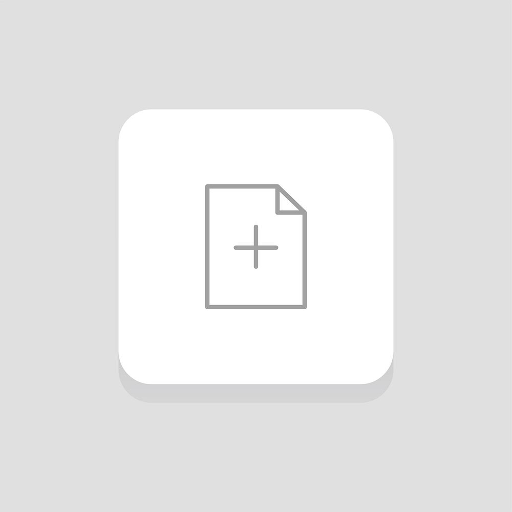 Flat illustration of add document icon