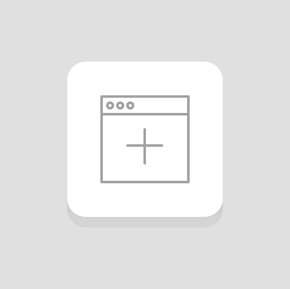 Vector of website layout icon