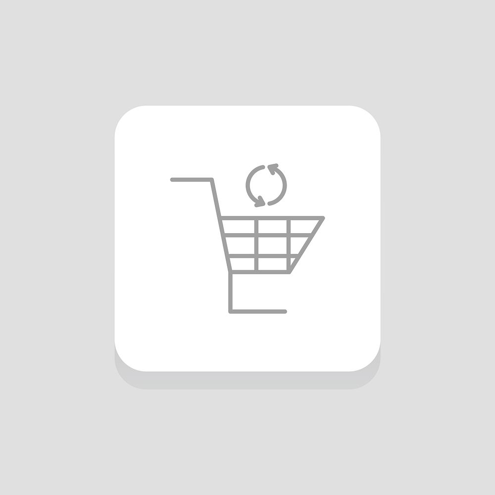 Vector of online shopping icon