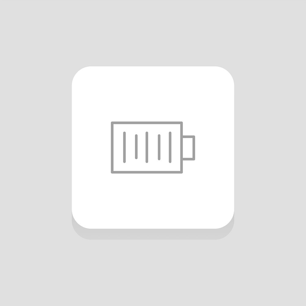 Vector of battery  icon