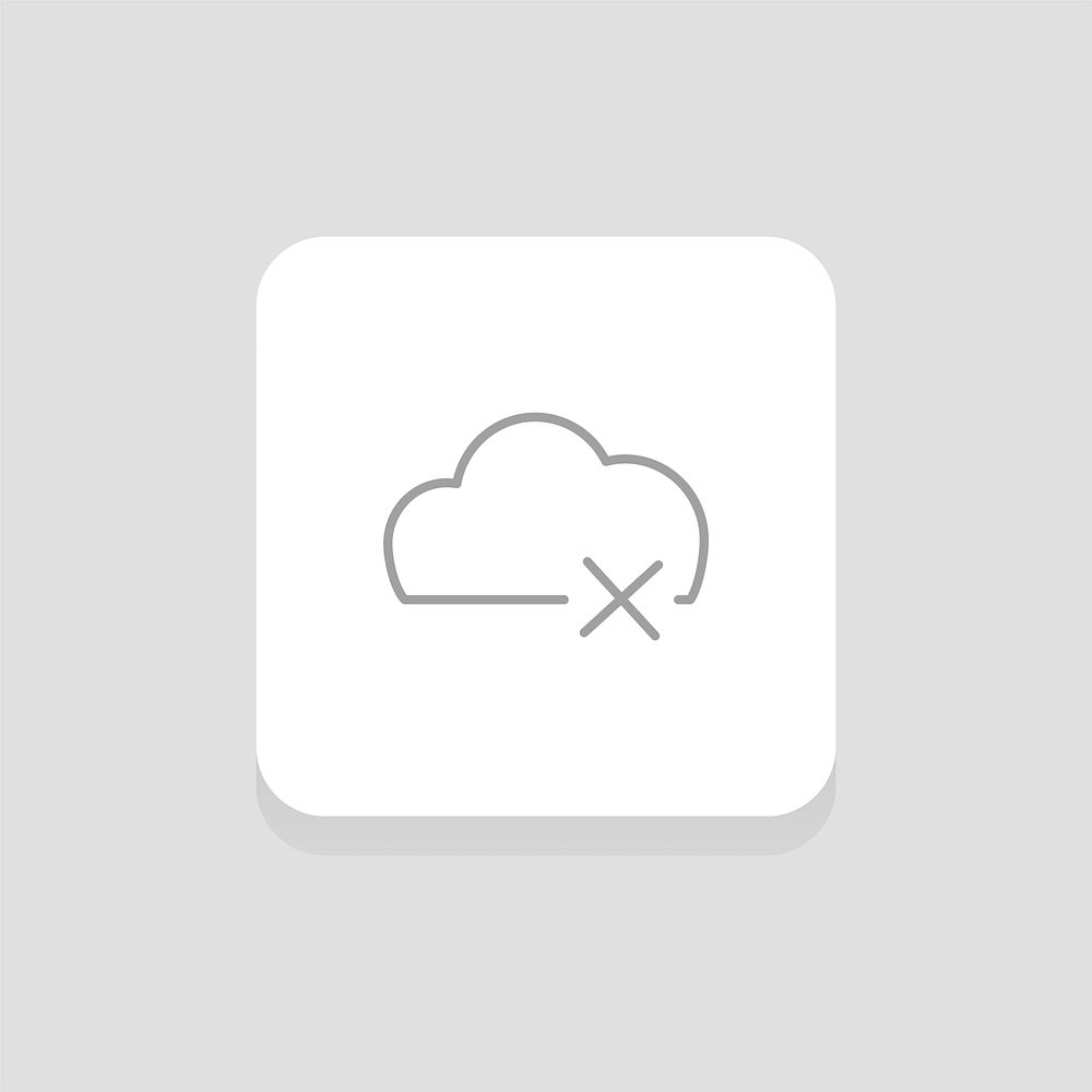 Vector of website data storage icons