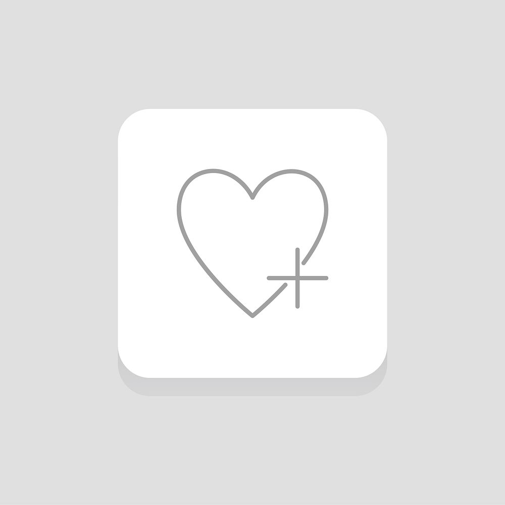 Vector of heart icon