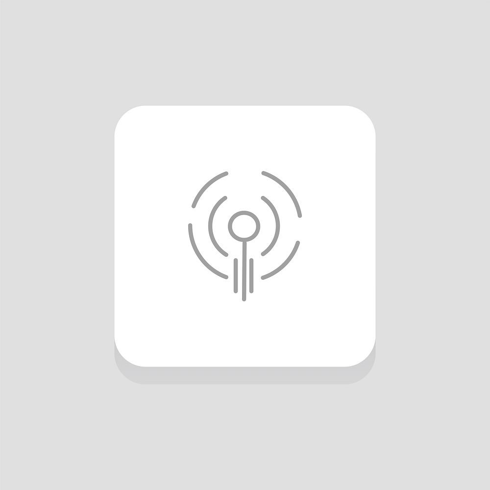 Vector of podcast icon