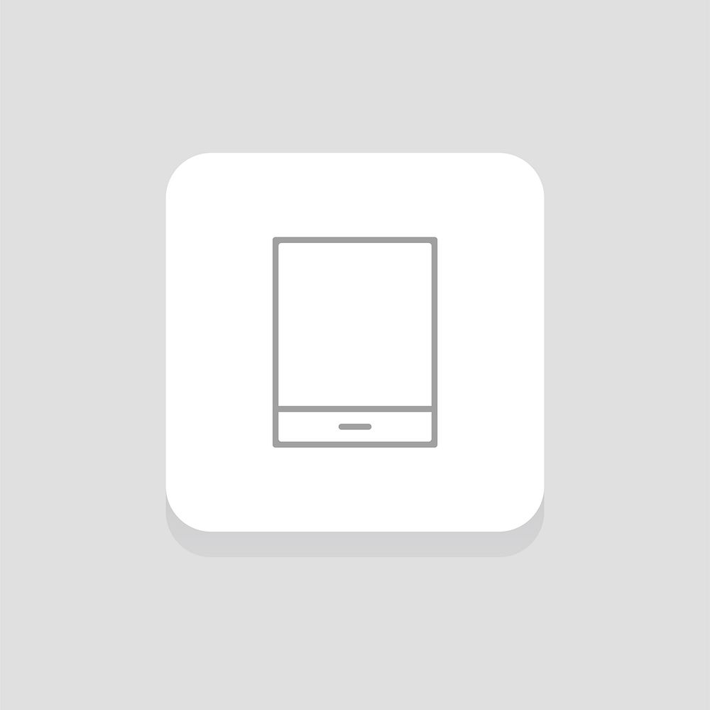 Flat illustration of digital tablet icon