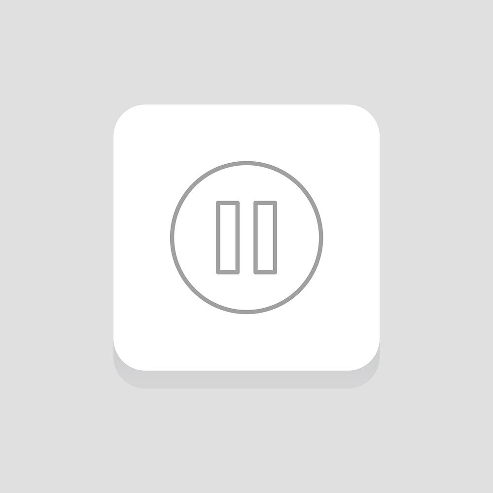 Vector of pause button icon