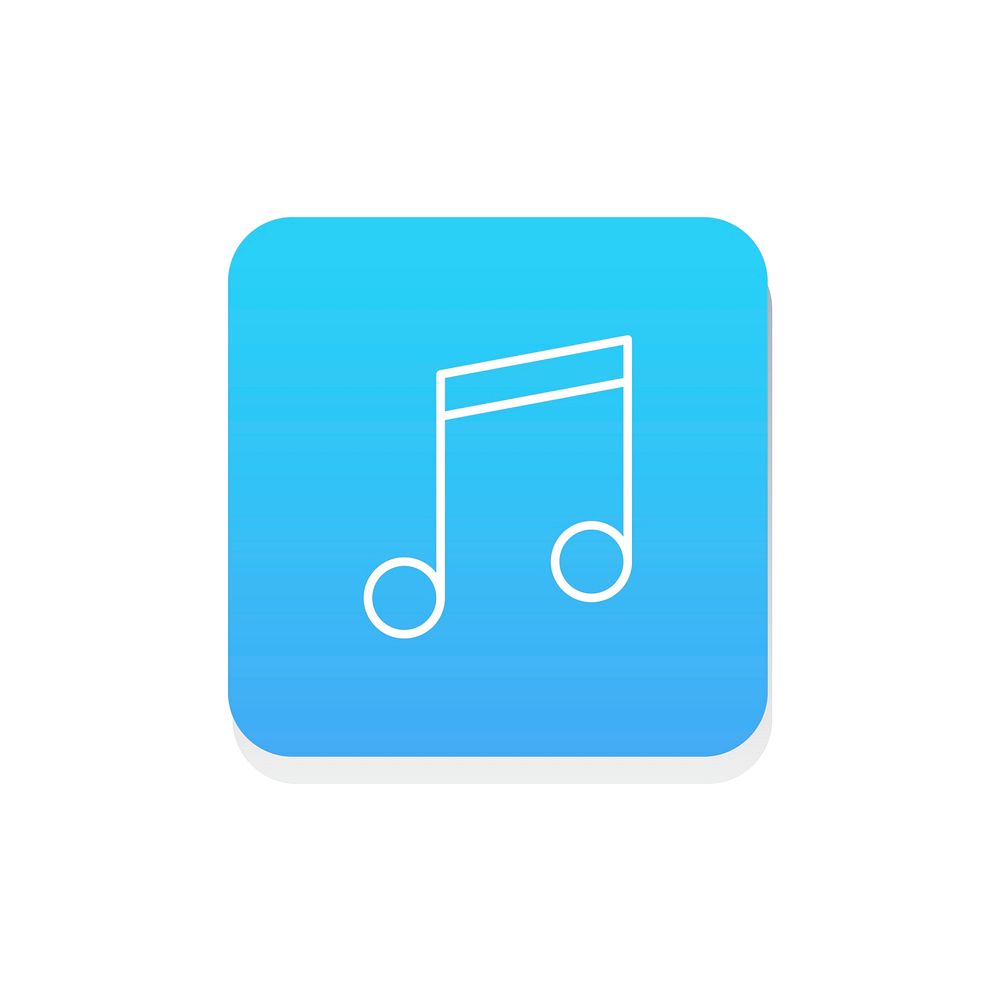 Vector of music note icon