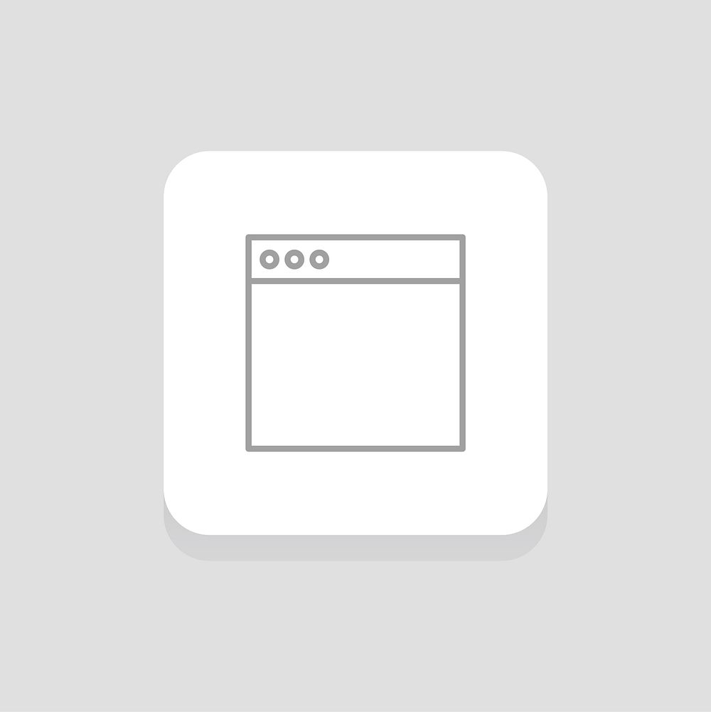 Vector of website layout icon