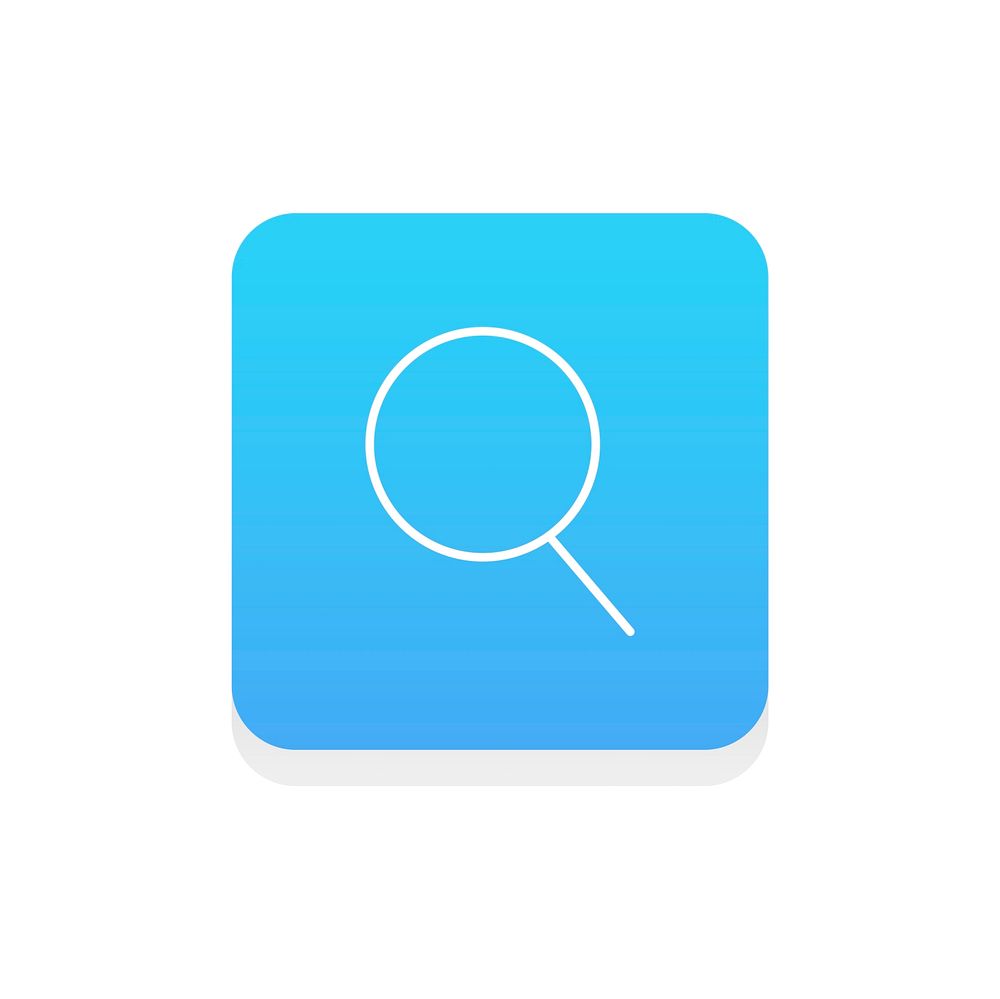 Vector of magnifying glass icon
