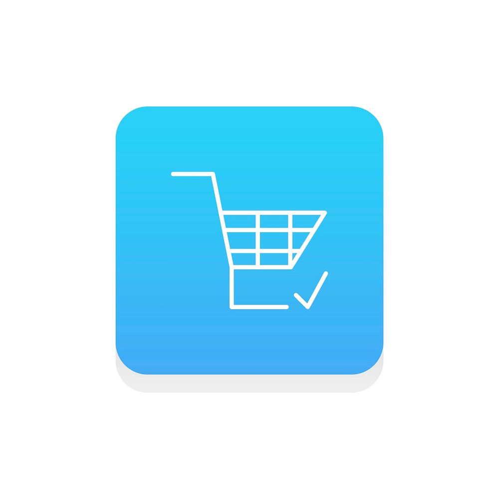 Vector of online shopping icon