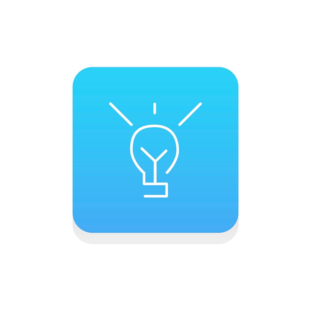 Vector of light bulb icon
